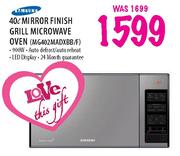 Samsung Mirror Finish Grill Microwave Oven-40Ltr(MG402MADXBB/F)