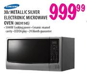 Samsung Metallic Silver Electronic Microwave Oven-30Ltr(ME9114S)
