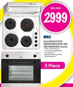 KIC 60cm Stainless Steel Undercounter Oven, Hob and Cookerhood-3 Piece(KEO603IX)