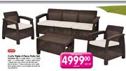 Keter Corfu Triple Patio Set-4 Piece Per Set