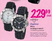 Monaco Mens Analogue Watch-Each