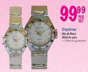 Digitime His & Hers Watch Sets-Per Set
