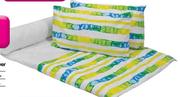 Sheraton Blended Stripe Single Duvet Cover-Each