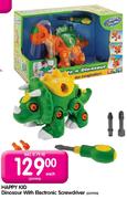 Happy Kid Dinosaur With Electronic Screwdriver-Each