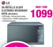LG Metallic Silver Electronic Microwave Oven-39Ltr(MS3949CS)