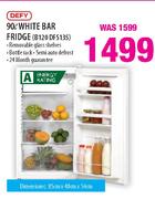 Defy White Bar Fridge(B120DFS135)-90Ltr