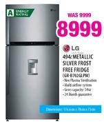 LG Metallic Silver Frost Free Fridge-494Ltr(GR-B702GLPW)
