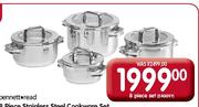 Bennett Read 8 Piece Stainless Steel Cookware Set-Per Set