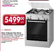 Bosch 4 Burner Gas Stove-60cm Each