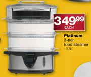 Platinum 3-Tier Food Steamer-3.5Ltr