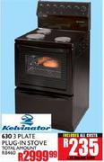 Kelvinator 630 3 Plate Plug-in Stove