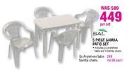 Sal 5 Piece Samba Patio Set