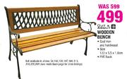 Out & About Wooden Bench-122x5.5x1.8cm