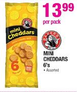 Mini Cheddars Assorted-6's Per Pack