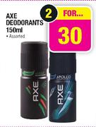 Axe Deodorants Assorted-2x150ml 