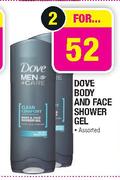 Dove Body And Face Shower Gel Assorted-2's