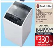 Russell Hobbs 14Kg Metallic Top Loader