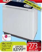 LG 14Kg White Twin Tub