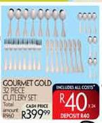 Gourmet Gold 32 Piece Cutlery Set
