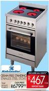 Kelvinator Ceran Free Standing Stainless Steel Stove