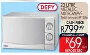 Defy 20Ltr Metallic Microwave