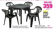 Antacite Low Back Ebony Chair Each