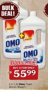 Omo Foam Action Bleach-2 x 1.5 Ltr