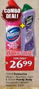 750ml Domestos Bleach, Assorted, Each & 500ml Handy Andy Household Cleaner Assorted, Each