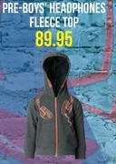 Pro Action Pre-Boys' Headphones Fleece Top