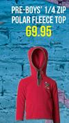 Pro Action Pre-Boys' 1/4 Zip Polar Fleece Top