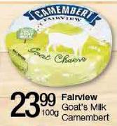 Fairview Goat's Milk Camembert-100gm