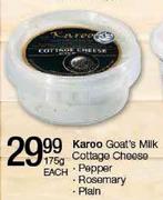 Karoo Goat's Milk Cottage Cheese Plain-175gm Each