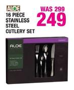 Aloe 16-Piece Stainless Steel Cutlery Set
