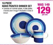 16-Piece Hand Painted Dinner Set