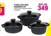 6-Piece Cast Iron Casserole Set