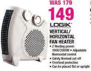 Logik Vertical/Horizontal Fan Heater