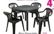 Low Back Ebony Chair-Each