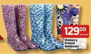 Women's Printed Gumboots-Per Pair