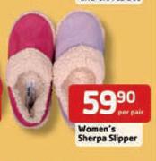 Women's Sherpa Slipper-Per Pair