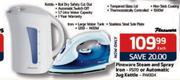 Pineware Steam And Spray Iron Or Automatic Jug Kettle-Each