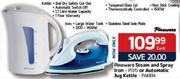 Pineware Steam And Spray Iron Or Automatic Jug Kettle - Each