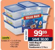 Addis Bag Of Addisware Foodsavers-12Pcs. Per Pack