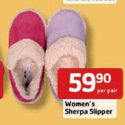 Women's Sherpa Slipper-Per Pair