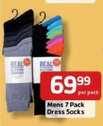 Men's 7 Pack Dress Socks-Per Pack