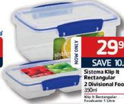 Sistema Klip It Rectangular Foodsaver - 1Ltr