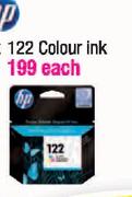 HP 122 Colour Ink Each