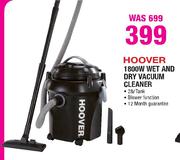 Hoover 1800W Wet And Dry Vacuum Cleaner - Each