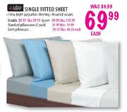 Single Fitted Sheet-Standard Pillow Cases 2 Pack