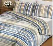 Metro Double Stripe Duvet Cover-Queen