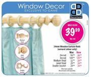 Decoreland 34m Wooden Curtain Rod Janet Final
